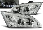 Paire de feux phares Ford Focus 04-08 Daylight chrome