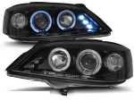 Paire de feux phares Opel Astra G 98-04 angel eyes noir