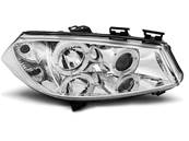 Paire de feux phares Renault Megane 02-05 angel eyes chrome