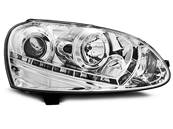 Paire de feux phares VW Golf 5 03-08 Daylight led chrome