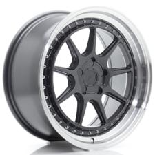 Jante JR Wheels JR47 18x8,5 ET15-35- 5 Trous sur mesure- Hyper Gray w/ Machined Lip