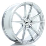 Jante JR Wheels JR21 19x8 ET20-40 - 5 Trous sur mesure - Silver Machined Face