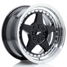 Jante JR Wheels JR6 16x8 ET25 - 4x100/4x108 - Gloss black Machined lip