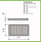 Filtre a air Green pour BMW M3 E30 de 1986 a 1991 2.3Li-195cv