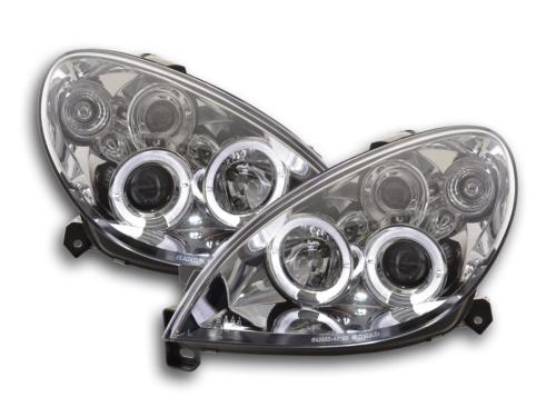 Paire de feux phares Angel Eyes Citroen Xsara 2000 a 2005 chrome