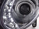 Paire de feux phares Daylight led Mercedes Classe E 211 de 02-06 chrome