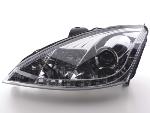 Paire de feux phares Daylight Led DRL Ford Focus 1 C170 de 1998 a 2001 chrome