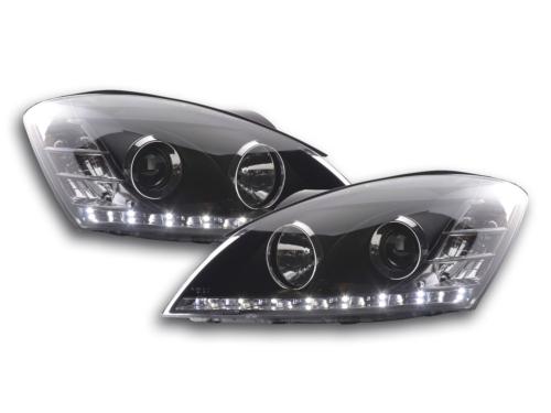 Paire de feux phares Daylight Led Kia ceed de 06-09 Noir