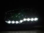 Paire de feux phares Daylight led DRL VW Golf 4 de 1997 a 2003 chrome