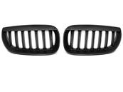 Paire de grilles de calandre BMW X3 E83 04-06 noir Mat