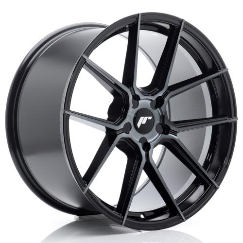 Jante JR Wheels JR30 20x10 ET20-48 - 5 trous sur mesure - Black machined Tinted face