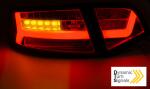 Paire de feux arriere Audi A6 de 2008 a 2011 berline LED BAR rouge blanc