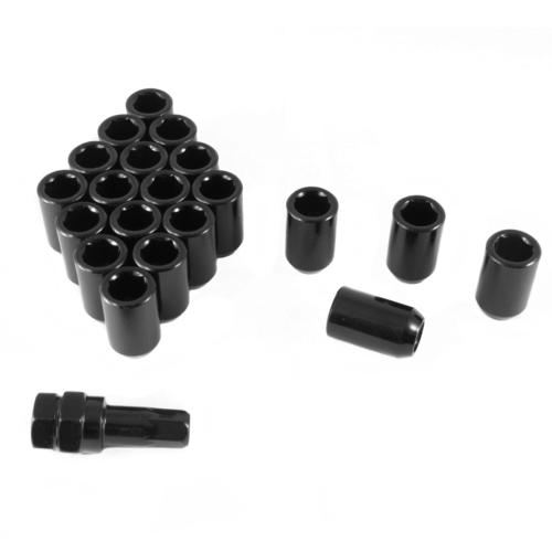 Kit de Visserie Japan Racing imbus lug Black nuts 12x1,25 + Cle