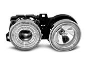 Paire de feux phares BMW serie 3 E30 82-94 angel eyes chrome