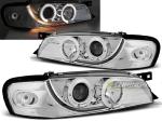 Paire feux Phares Subaru Impreza 1993 a 2000 Angel eyes chrome