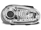 Paire de feux phares VW Golf 4 97-03 Daylight led chrome cligno led