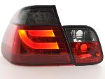 Paire feux arrière BMW Serie 3 E46 Berline 2002 a 2005 Rouge Fume Led