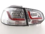 Paire de feux arrière VW Volkswagen Golf 6 2008 a 2012 Chrome Led