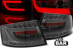 Paire de feux arriere Audi A6 C6 berline de 04/2004 a 2008 LED BAR fume