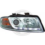 Paire Phares avant Daylight DRL Audi A4 8E 2000 a 2004 Chrome led