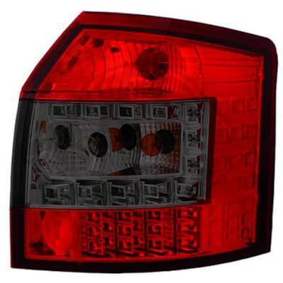 Paire de Feux arriere Design Audi A4 8E Break 2000 a 2004 Rouge Led