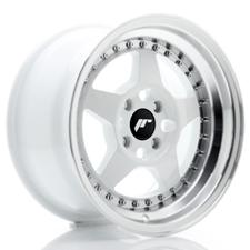 Jante JR Wheels JR6 15x8 ET25 - 4x100 - White Machined lip