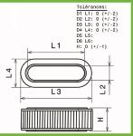 Filtre a air Green pour Mercedes Classe E W124 de 1993 a 1995 300 TD-147cv