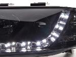 Paire de feux phares Daylight Led Audi A6 4B 2001-2004 Noir