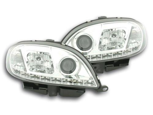 Paire de feux phares Daylight Led Citroen Saxo 00-02 Chrome