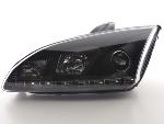 Paire de feux phares Daylight Led DRL Ford Focus 2 C307 de 05-08 Noir