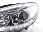 Paire de feux phares Daylight led DRL VW Golf 6 de 08-12 chrome