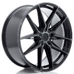 Jante JR Wheels JR44 21x9 ET20-40 - 5 trous sur mesure - Black machined w/ Tinted face