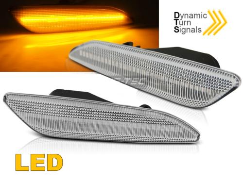 Paire de clignotant repetiteur Alfa Romeo 156 1997 a 2003 LED chrome