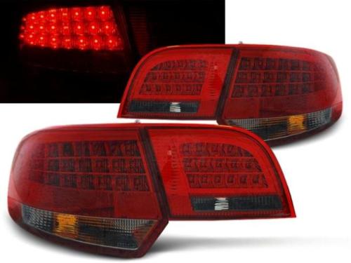 Paire de feux arriere Audi A3 8P sportback de 2004 a 2008 LED rouge fume