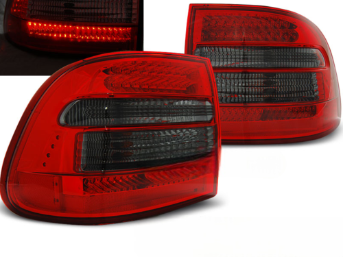 Paire de feux arriere Porsche Cayenne de 2002 a 2006 LED rouge fume