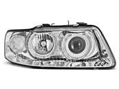 Paire de feux phares Audi A3 8L de 2000 a 2003 angel eyes chrome