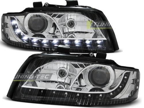 Paire de feux phares Audi A4 00-04 Daylight led noir