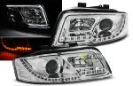 Paire de feux phares Audi A4 00-04 Daylight led LTI chrome cligno LED