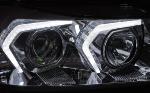 Paire de feux phares BMW serie 3 E90 / E91 de 2005 a 2008 LED Chrome