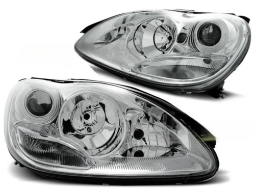 Paire de feux phares Mercedes classe S W220 98-05 Design chrome