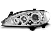 Paire de feux phares Renault Megane 99-02 angel eyes chrome