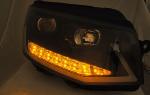 Paire de feux phares VW T6 15-19 LED DRL LTI Noir