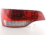 Paire de feux arrière Audi Q7 06-09 Led Rouge Chrome