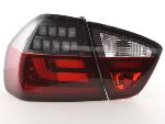 Paire feux arrière BMW Serie 3 E90 Berline 2005 a 2008 Rouge Fume Led