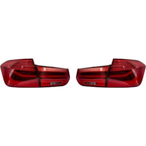 Paire de feux arriere BMW Serie 3 F30 2011-2019 Led Rouge Dyn