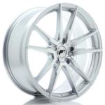 Jante JR Wheels JR21 20x8 ET20-40 - 5 Trous sur mesure- Silver Machined Face