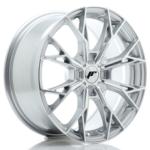 Jante JR Wheels JR49 17x8 ET20-40 - 4 trous sur mesures - Silver machined face