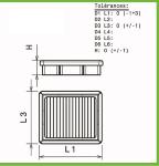 Filtre a air Green pour BMW Serie 3 E30 de 1985 a 1990 320i-150cv