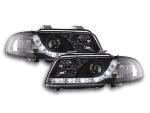 Paire de feux phares Led Audi A4 B5/8D de 94 a 99 Noir