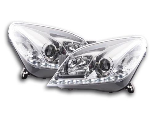 Paire de feux phares Daylight Led Opel Astra H 04-09 Chrome